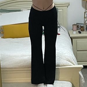 Adika black string flare pants